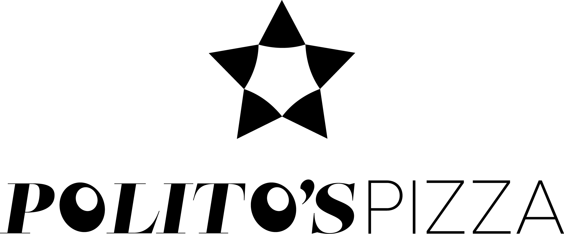 Poltios Pizza Primary Logo Black